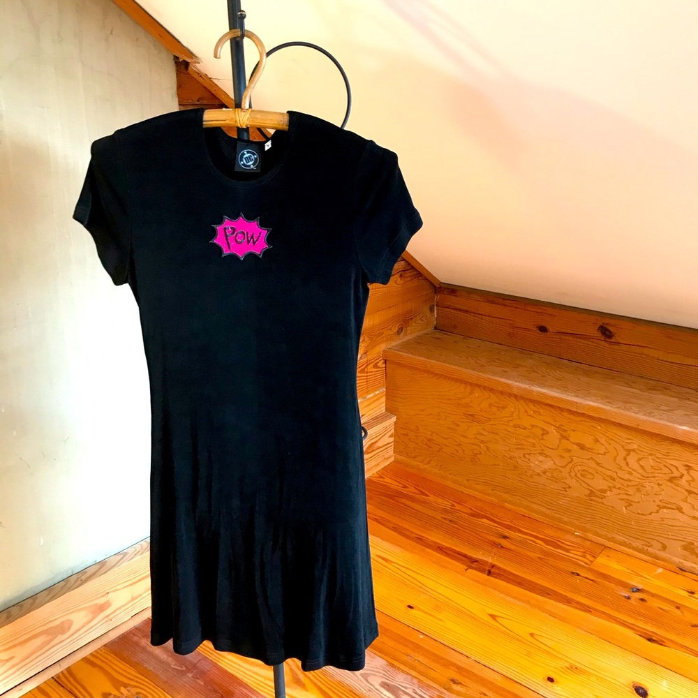 DC Comics Pow Black Dress, EUC, S - Picture 1 of 8